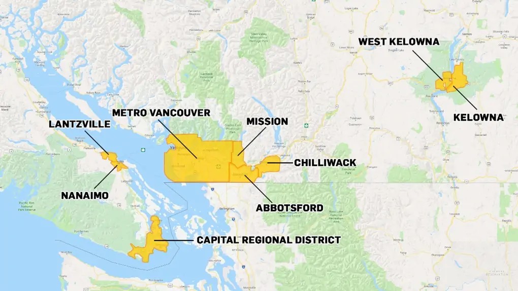 British Columbia Map